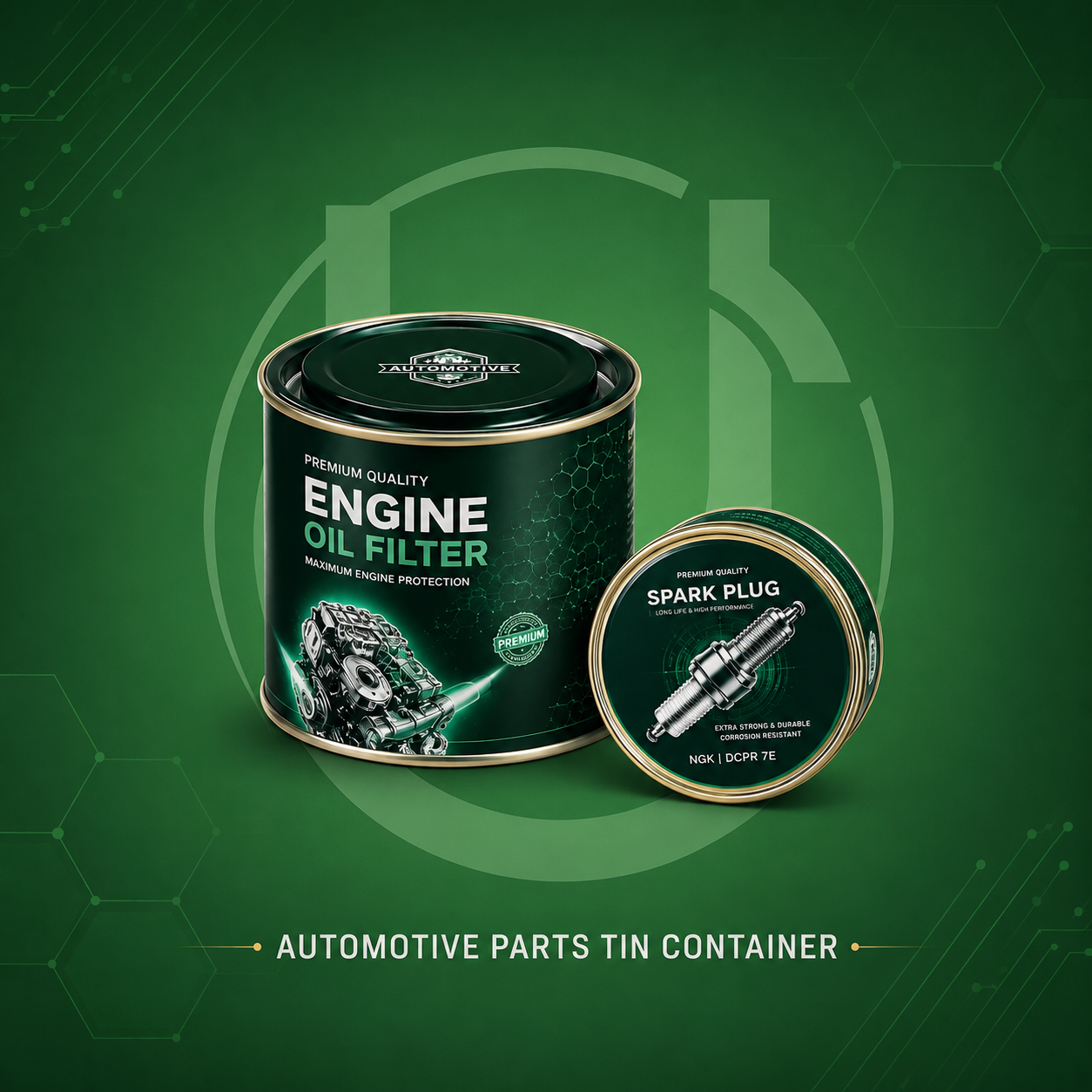 Engine Oil Packaging Tin Containers