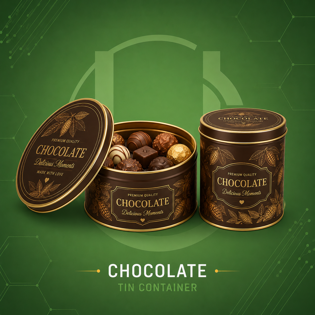 Chocolate Packaging Tin Containers