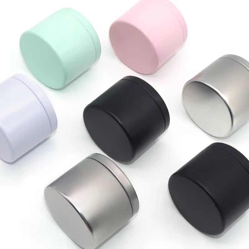 Custom coloured metal tin containers